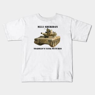 M551 Sheridan blk_txt2 Kids T-Shirt